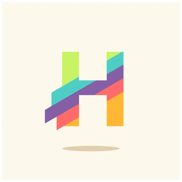 Элементы шаблона логотипа буквы H — стоковый вектор