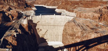Hoover Barajı 'nın hava görüntüsü