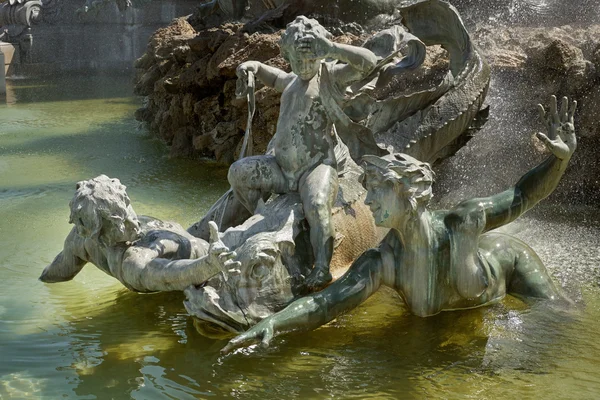 Пам'ятник des жирондистів фонтан — стокове фото