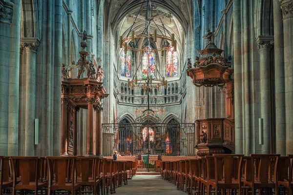 Basilika des Hl. Johannes des Täufers, Chaumont — Stockfoto