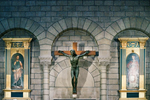 Интерьер Никольского собора в Монако, Монте-Карло — стоковое фото