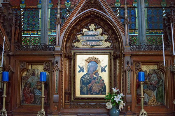 Inre av basilikan saint Epvre i Nancy i Frankrike — Stockfoto