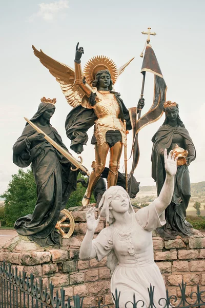 Estatua de Juana de Arco. Domremy es su ciudad natal. . — Foto de Stock