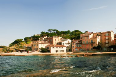 Güzel bir Saint-Tropez manzarası