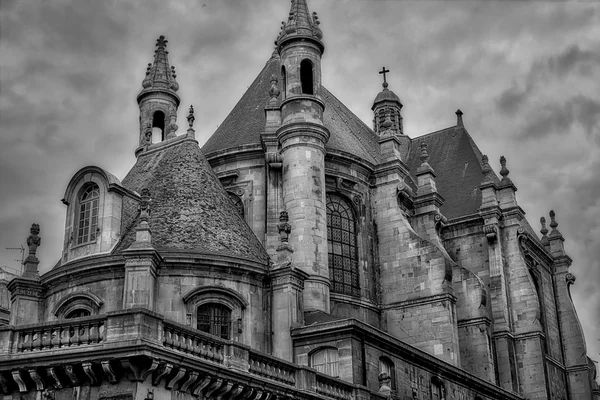 Fragment av medeltida slott i paris, Frankrike — Stockfoto