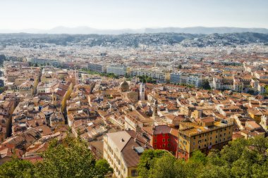 Cote d Azur, Nice, Fransa. Alpes Maritimes departmanı güzel başkentidir