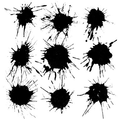 mürekkep lekeleri kümesi