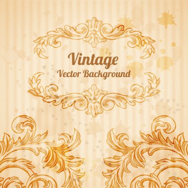 Vintage Barok arka plan