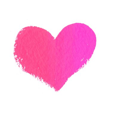 boyalı kalp çizilmiş