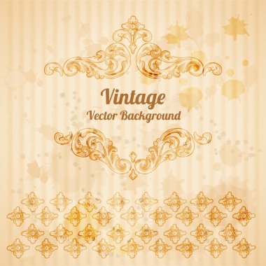 Vintage Barok arka plan