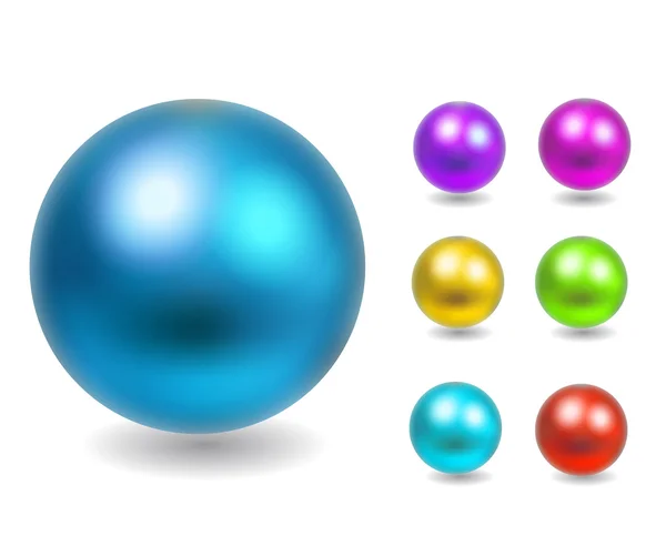Készlet színes gömbök — Stock Vector
