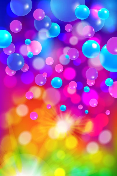 Fondo con luces bokeh — Vector de stock