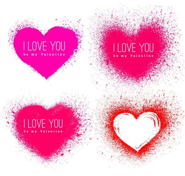 Valentines day hearts — Stock Vector