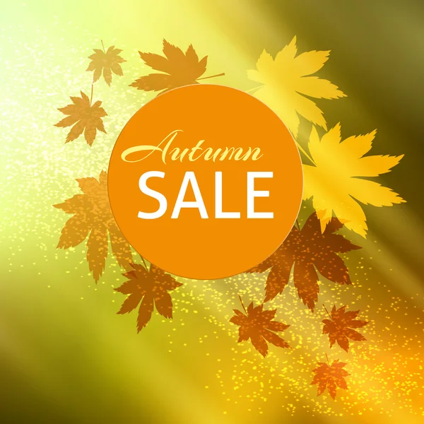 Autumn sale background — Stock Vector