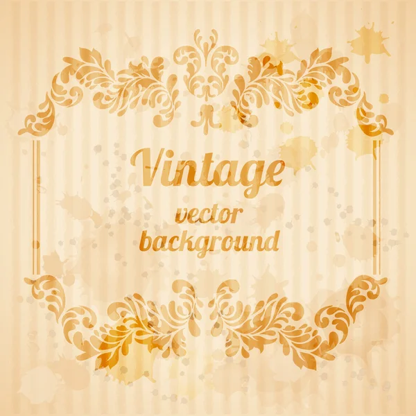 Vintage baroque background — Stock Vector