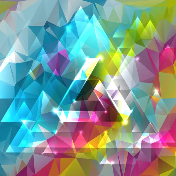 Triangles colorés fond — Image vectorielle