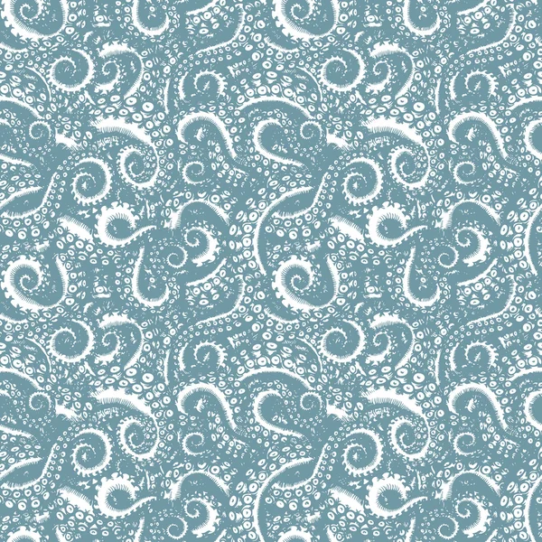 Octopus naadloze patroon — Stockvector