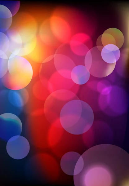 Fundo com luzes bokeh — Vetor de Stock