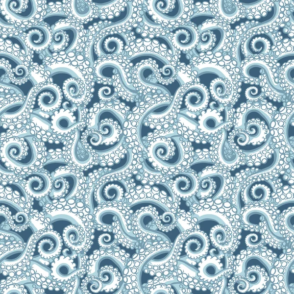 Octopus naadloze patroon — Stockvector