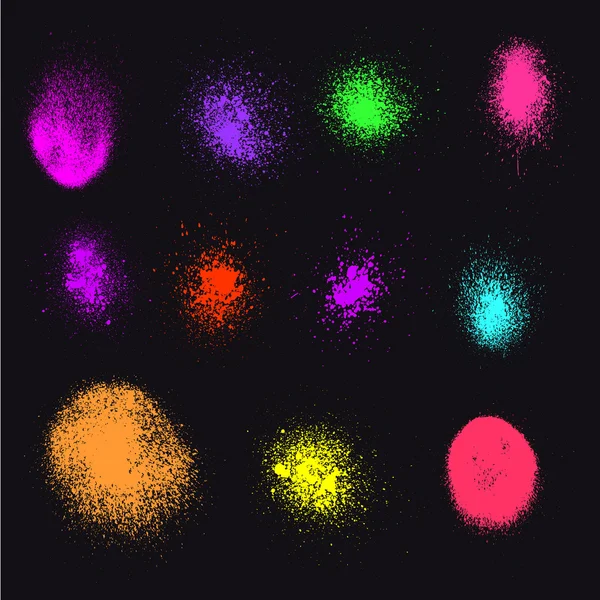 Neon-Sprühflecken — Stockvektor