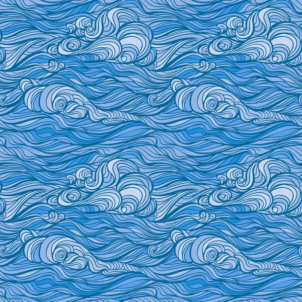 Hand drawn waves texture — Stock Vector