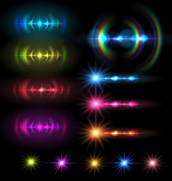 Lens flare set — Stock Vector