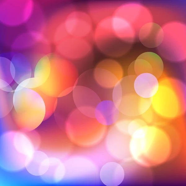 Fundo com luzes bokeh — Vetor de Stock