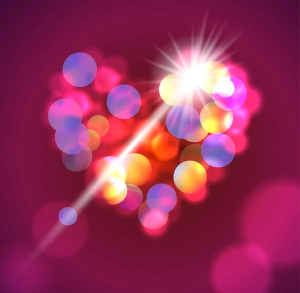 Luces bokeh realistas — Vector de stock