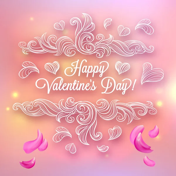 Valentine's day card — Stock Vector