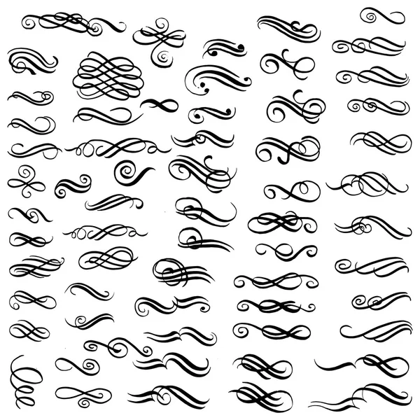 Calligrafische vormgevingselementen — Stockvector