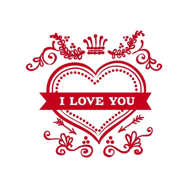 Valentine's day card — Stock Vector