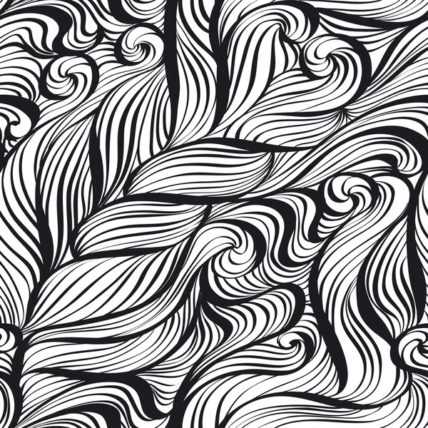 Handgezeichnete Wellen Textur — Stockvektor