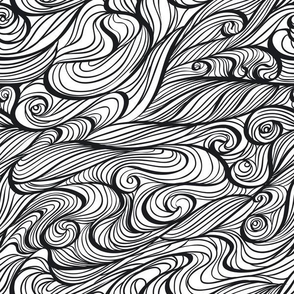 Hand drawn waves texture — Stock Vector