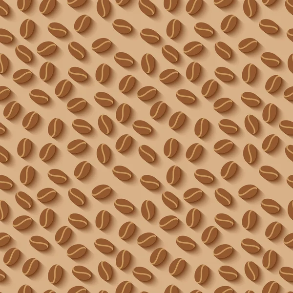 Kaffeebohnen-Muster — Stockvektor