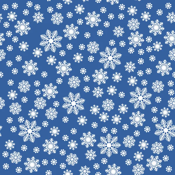 Modèle sans couture avec flocons de neige — Image vectorielle