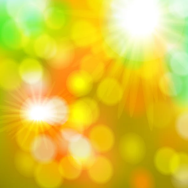 Luces bokeh realistas — Vector de stock