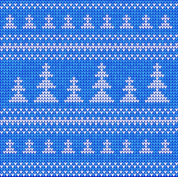 Pull avec motif d'arbre de Noël — Image vectorielle