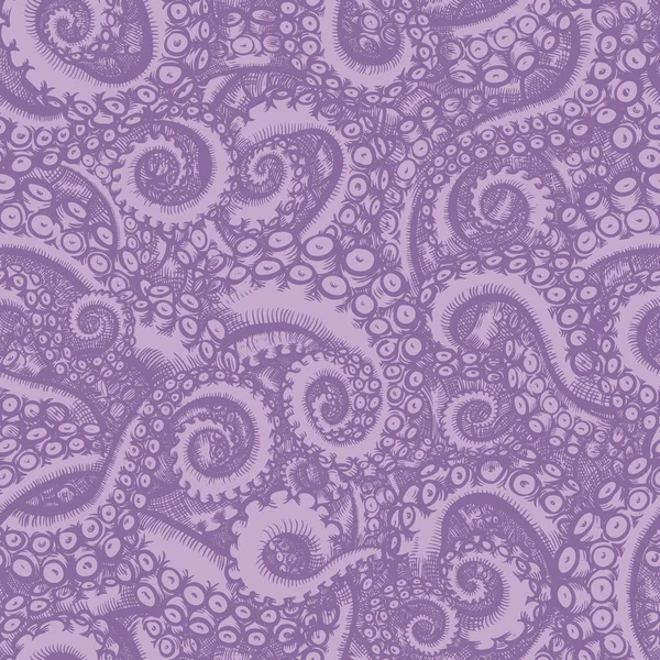 Octopus seamless pattern — Stock Vector