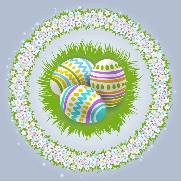 Colorful  Easter eggs — Stock Vector