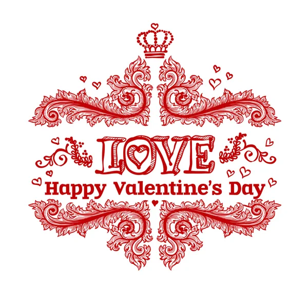 Valentine's day card — Stock Vector