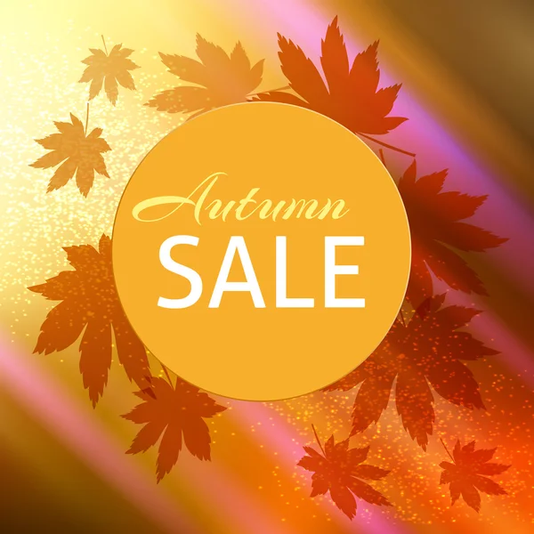 Autumn sale background — Stock Vector