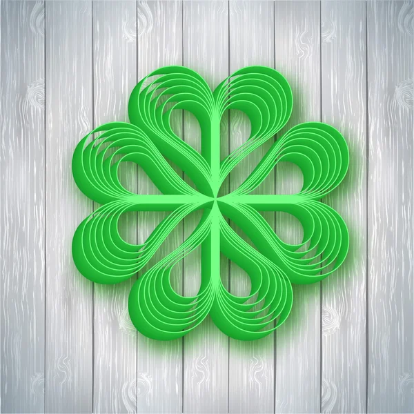 Four leaf clover — Stock Vector