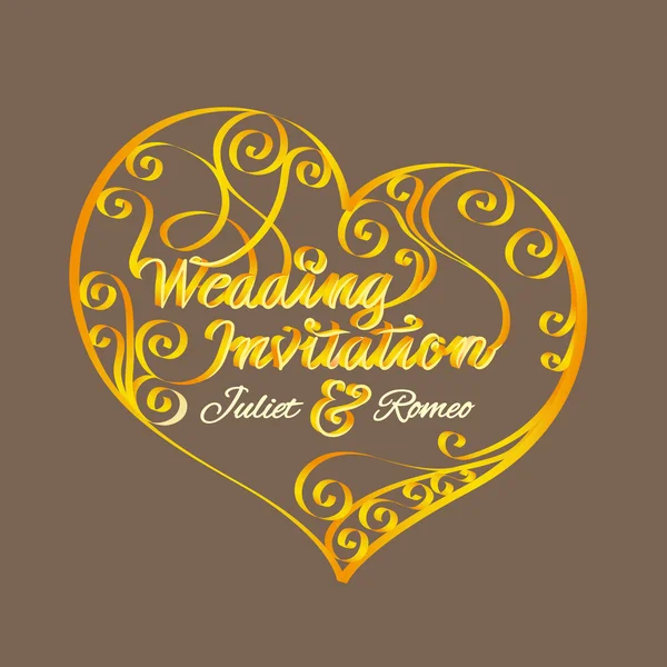 Pozvánka na svatbu — Stockový vektor
