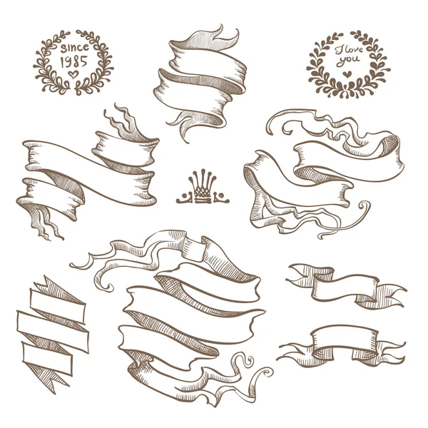 Vintage ribbon banners Royalty Free Stock Illustrations