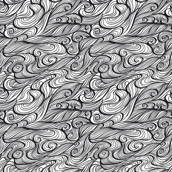 Textura de ondas dibujadas a mano Vector De Stock