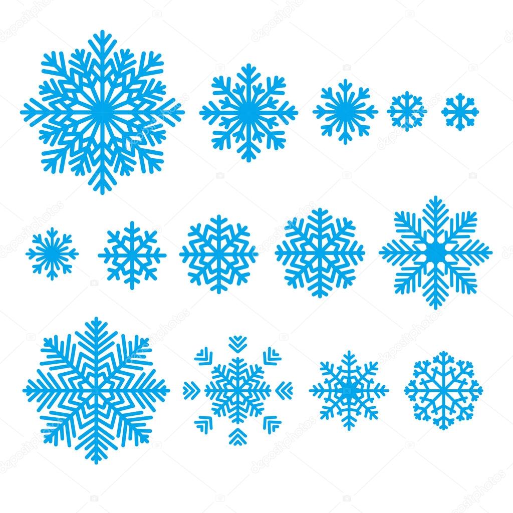 Snowflakes set - Christmas collection