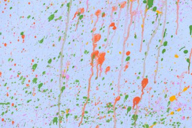 Renk splash beyaz kağıt doku arka plan üzerinde.