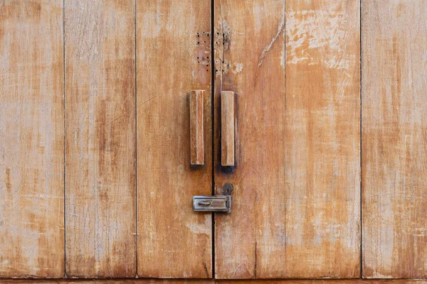 Primo piano della porta vintage sbloccata . — Foto Stock