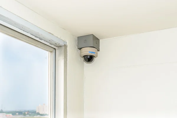 Corner CCTV in Building. — Stockfoto