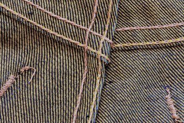 İç kısmında kot doku.